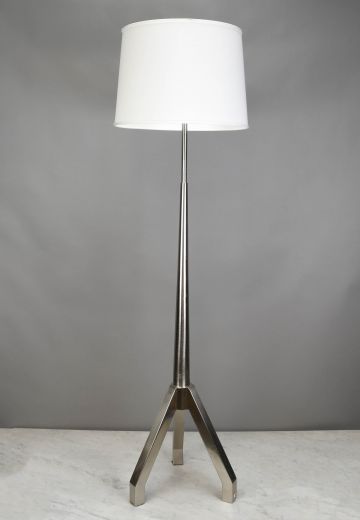 Nickel Tripod Floor Lamp