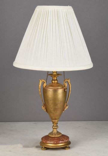 Antique Brass Urn Style Table Lamp