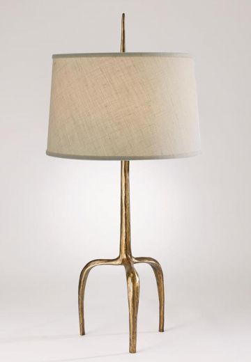 Three Leg Brass Table Lamp